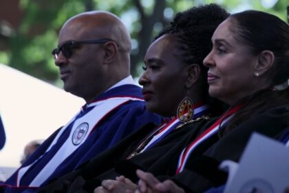 2025 Howard University Commencement with LeVar Burton, Commencement Orator, Video Screenshot, tags: black - youtube